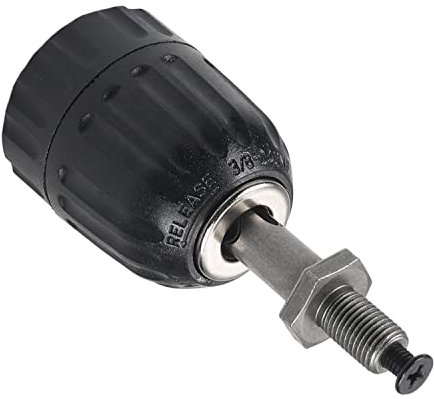 Utoolmart Drill Chucks, 3/8-20UNF Threaded 0.8-10mm Capacity Y45 Steel with Chuck Key for Electric Impact Corded Cordless Drill 1Pcs