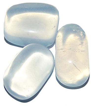 Trommelsteine Handschmeichler Wassersteine je 3 Stück in vielen verschiedenen Steinarten (Opalith/Glas)