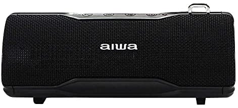Aiwa BST-500BK TWS Portable Stereo Bluetooth Speaker Black for Android or iPhone