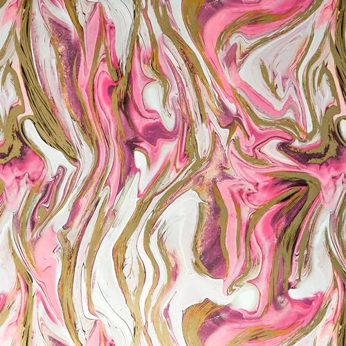 Geschenkpapier 70cm x 2m Rolle mit Marmor Muster für Geburtstag Hochzeit Weihnachten - Weihnachtspapier Geburtstagspapier Hochzeitspapier neutral rosa gold