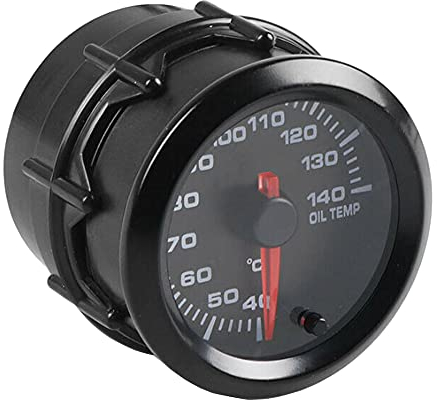 ETOPARS 52mm Automotor Kfz 2 Zeiger Öltemperatur Messgerät Kit Temperatur Celsius Öltemperaturanzeige 7 Farbe Zeigeranzeige