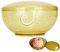 Yarn Bowl for Knitting, Yarn Storage Bowl with Carved Holes and Drill Holes Gold Transparent Wool Yarn Holder Needle and Thread Ball Storage with Removable Lid, 7.5 x 7.5 x 3.9in
