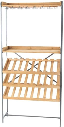 Amadeus - Meuble Range Bouteilles Bois et métal