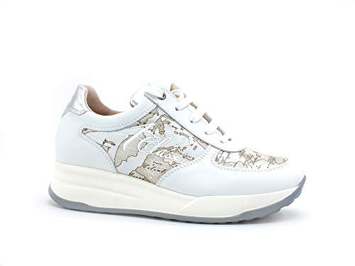 ALVIERO Martini 1A Classe Sneaker Running Donna Pelle White Geo N0623-0030 32