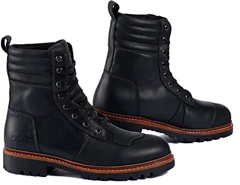 Falco Rooster Motorradstiefel (Black,46)