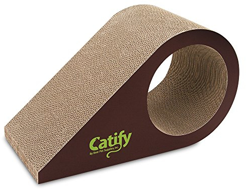 Best Pet Supplies Catify - Tiragraffi in cartone con erba gatta