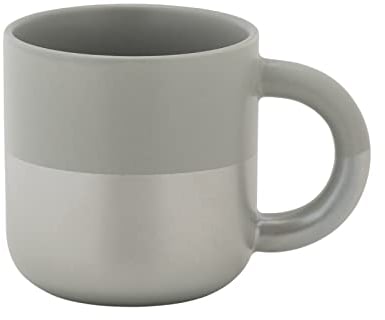 Maxwell & Williams DI0404 Horizon Becher aus Porzellan, Hellgrau, 350 ml