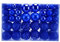 Natudeco 100 Bolas árbol Navidad Bolas decoración Artificial para paisajismo Navidad Accesorios decoración Vacaciones duraderos a pruebacaídas Fiestas Celebraciones Patios(Azul)