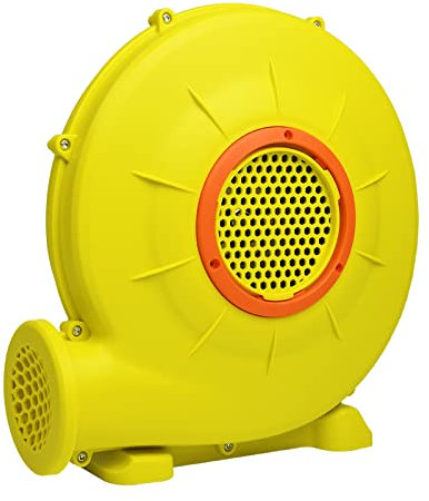UISEBRT Elektrische Luftpumpe 350W Hüpfburg Gebläse Luftgebläse mit großem Boden und Luftöffnung, Gebläsepumpe Ventilator Tragbar, Dauergebläse für aufblasbare Spielzeuge (360m³/H 1650Pa)