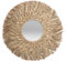 BORDSTRACT Miroir Paille Suspendu Tressé Décoration Miroirs Maquillage Décoration Artistique Décoration Murale Naturelle Vintage Tissé À La Main Miroir Vanité Chambre Salle Bains Salon Studio