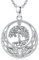 Collier Arbre de Vie Femme Argent Sterling 925 Pendentif Personnalisé - Bijoux Cadeau Anniversaire pour Filles Maman