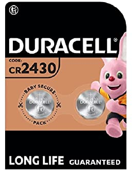 2X Duracell Cr 2430 Lithium (1 Blister Da 2 Batterie) 2 Pile