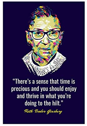 THEGIS Ruth Bader Ginsburg Zitate Leinwand Poster Schlafzimmer Dekor Sport Landschaft Büro Zimmer Dekor Geschenk ungerahmt 30 x 45 cm