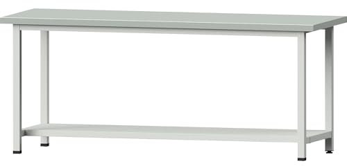 ANKE | Werkbank | Gestellbauweise Serie V | Grundmodell | BxT 2000 x 700 mm | Stahlblechbelagplatte