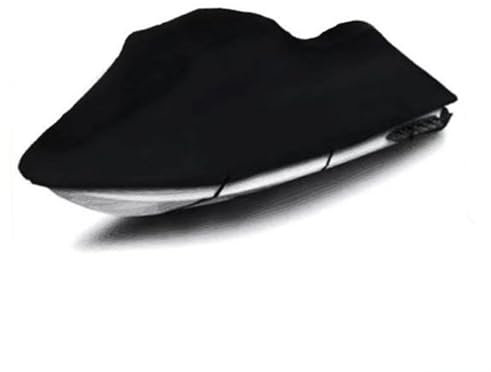 Gycdwjh Jetski Abdeckung,Jetski Persenning Motorboot Trailer 210D Oxford Watercraft Outdoor UV Universal Boot Abdeckplane,für Waverunner, Seadoo, Jetski, Yamaha,Schwarz,420 * 300cm