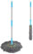2 in 1 Dehydrated Mop | Self-Wrin-ging Twist Mops for Floor Cleaning | Microfibre Flat Mop | Wet Dry Dust Mop for Hard Floor | Twist Mop for Commercial Household Clean Hardwood, Vinyl, Tile