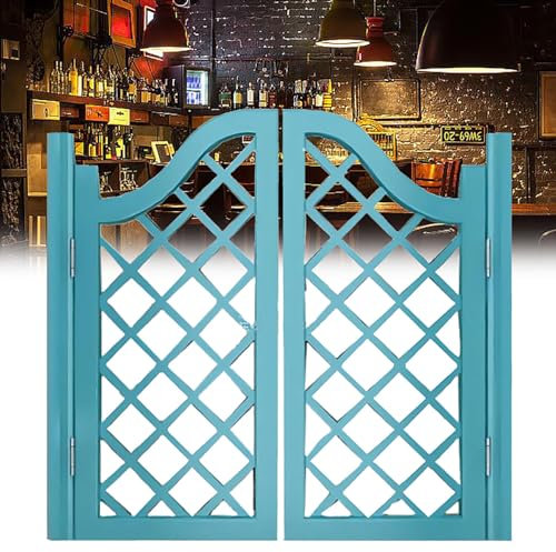 GFLCWYP Saloon Porte Battante, Portes De Cloison De Cuisine Comprend des Charnières, Style Western Porte Cowboy Rétro pour Bar, Cuisine, Escaliers, sur Mesure,W85xH90cm(33.5x35.4)