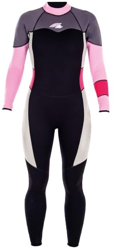 F2 Damen Neopren Anzug Gipsy - Full Suit 4/3 mm Farbe/Größe wählbar – Neoprenanzug Lang, Wassertemperatur 15-25°C, Surfanzug Kiten, Wakeboarding, Schnorcheln, SUP, Stabiler Rückenreissverschluss