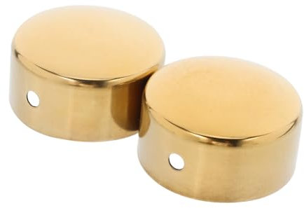 ULTECHNOVO 2Pcs Stainless Steel Stair Handrail End Caps 1.77 Inch Round Handrail Plugs with Smooth Finish for Secure Staircase Railing Installation