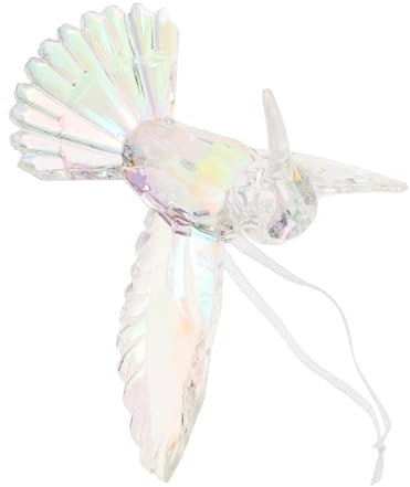Acryl Weihnachtsfigur Vogel Hängeornament mit Schimmer Mottoparty