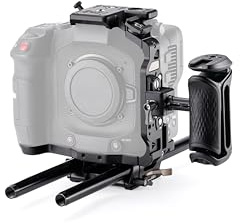 Tilta Jaula de cámara compatible con el kit avanzado Canon C80 | Incluye mango lateral Tilta Xeno NATO, placa base LWS de 15 mm, varillas de aluminio y extensiones de botón | NATO, zapata fría, roscas