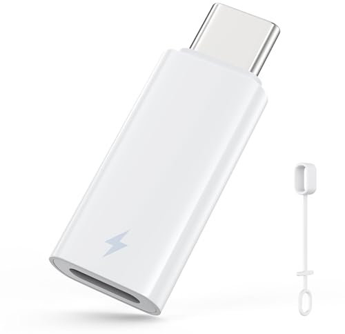 MoKo 60W Adaptador Lightning a USB C Audio, Adaptador Lightning a USB C para Auriculares con Carga Rápida para iPhone Air 17 16 15 Pro MAX Plus, iPad Pro/Air, No para OTG/Lavalier Mic