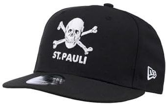 FC St. Pauli - New Era 9 Fifty Totenkopf - Kappe (Schwarz, S/M)