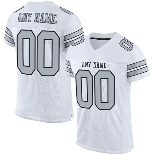 HGWOPGASD Maglie da Football Americano Personalizzate con Nome e Numero Maglietta Personalizzata per Adulti e Bambini A25