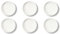 Excelsa Nordic Set 6 Piatti Fondi in Ceramica, Bianco