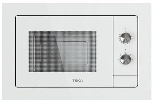 TEKA Microondas Integrable con Descongelación Automática, Capacidad 20 L, 5 Niveles de Potencia, 750 W, Cristal Blanco, Modelo NEO MB 6200 BI WH