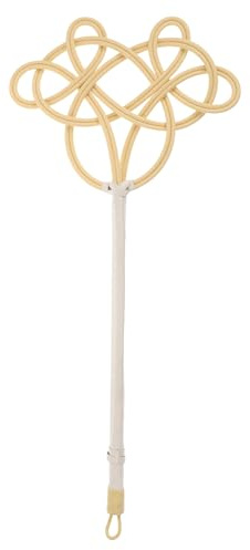 MAGICLULU Batteur de Tapis en Plastique Imitation Rotin à Long Manche, Plumeau Dépoussiérant pour Courtepointes et Couettes, Outil de Nettoyage Domestique Polyvalent pour Maison et Bureau