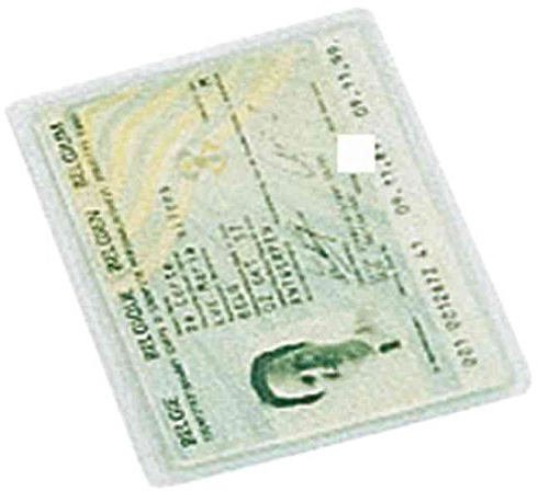 4064 Ausweishülle für Personalausweis neu PVC genarbt farblos