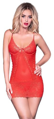Rotes Babydoll Chilirose CR3020 Größe S/M