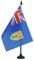 Drapeau de table Iles Turques-et-Caïques 21x14cm - PETIT Drapeaux DE BUREAU anglais 14 x 21 cm - AZ FLAG