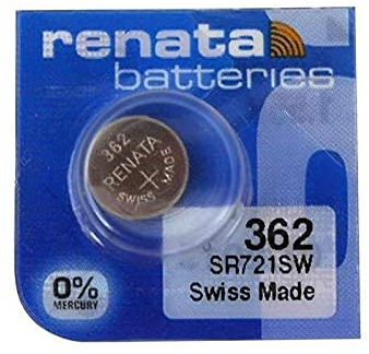 Renata Single Watch Battery Swiss Made 362 or SR 721 SW or AG 11 1.5 V (3 x 362 or SR 721 SW)
