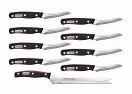 Set di coltelli Miracle Blade World Class Chef Tony – L'originale come visto in TV., 9 Teilig