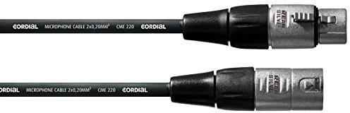 CORDIAL - CFM7.5FM - XLR-Mikrofonkabel 7,5 m, REAN Silver-Stecker, Essentials