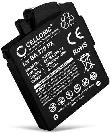 CELLONIC Akku kompatibel mit Sennheiser MM 400, MM 400 X, 450, 550, BA370 | 270mAh, 3.7V, Lithium-Polymer für Sennheiser PX 210 BT, 360, PXC 310 BT, MM 500 X, 450 TRAVEL, 550, MM-550, BA 370 PX