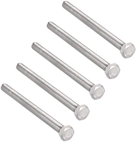 sourcing map Tornillo Fijado 5/16-18X4 La Cabeza Hexagonal De 304 Acero Inoxidable 5Pcs