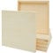 Panneaux de Bois de Pin Non Traités pour Peinture et Art, Lot de 6 - 30,5 x 30,5 x 2,2 cm