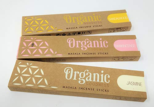 Organic Goodness J01 Räucherstäbchen Sandelholz, Weihrauch, Jasmin Organic Goodness