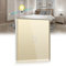BSEED Touch Lichtschalter 1 Fach 2 Wege Glas Lichtschalter Gold Led Touch Schalter Touchscreen Funktioniert mit LED Lampe EU Standard(Nicht Smart Schalter)