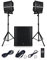 PRORECK Club 4000 18-inch 4000W P.M.P.O Stereo DJ/Powered PA Speaker System Combo Set Line Array Speaker and 18 inch Active Subwoofer with Bluetooth/USB/SD Card/Remote Control