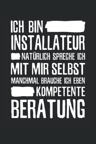 Installateur Notizbuch (liniert) Heizung Sanitär Heizungsbauer Klempner