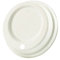 GREENBOX Lot de 50 couvercles en carton avec ouverture pour boire, diamètre : 90 mm, blancs, pour gobelets en carton à emporter, biodégradables et compostables