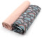 VmG-Store Jerseystoff Set farblich abgestimmt Design + Uni je 0,5mx1,5m 95% Baumwollstoff 5% Elasthan Tex Standard 100 (Regenbogen Pastell Grau + Hell Mauve Set13)