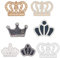 FINGERINSPIRE 7 Stück Kronen-Strass-Kleidungsflicken, Größen Kristall zum Aufnähen/Eisen auf Glitzer, Hotfix-Patches für Kleidungsreparatur Kleid Schuhe Kleidungsstück