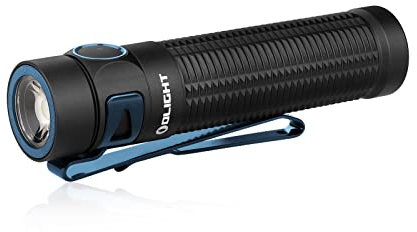 OLIGHT Baton 3 Pro linterna LED recargable Alta potencia 1500 lúmenes luz blanca fría 175m impermeable mini linterna de bolsillo para viajes de emergencia de camping (Negro CW)