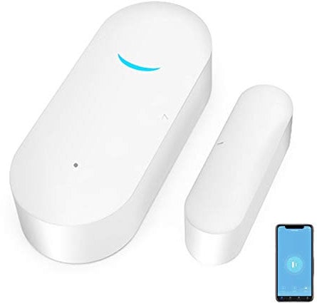 4 Stück WLAN-Tür-Fenster-Sensor-Detektor: Kabelloser Sicherheitsalarm, Türsensor, Tuya Türöffner, Kontaktsensor, kompatibel mit Alexa, Google Home, Siri, intelligente Türsensoren für die Sicherheit zu