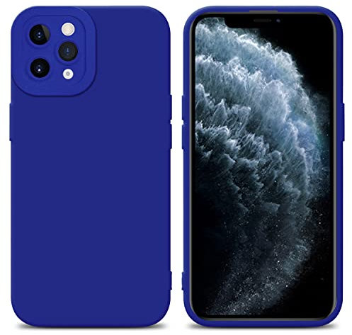 Cadorabo Hülle kompatibel mit Apple iPhone 11 PRO MAX Schutzhülle TPU Silikon Case Liquid Design mit Kameraschutz Slim Kratzfest Weiche Gummi mit Rundumschutz Case Hülle für iPhone 11 PRO MAX in Blau